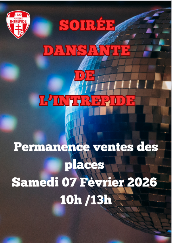 Vente Places soirée dansante