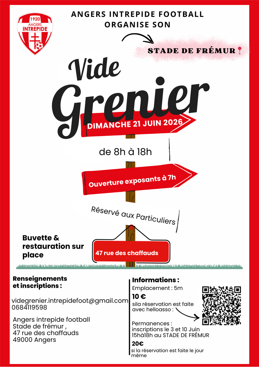 Vide Grenier le 21 juin à Frémur